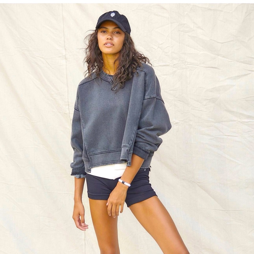 BNWT FREE PEOPLE MOVEMENT INTERCEPT CROPPED PULLOVER SZ S